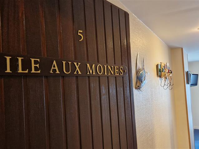 Room n°5, ILE AUX MOINES, 1st floor, queen size bed (11,45m²) - Hôtel Le Marin Auray