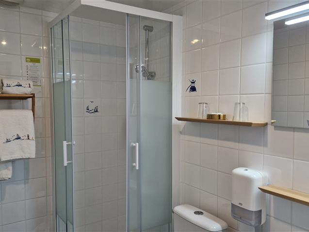 Room n°5, ILE AUX MOINES, private shower room - Hôtel Le Marin Auray